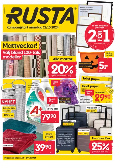 Rusta-katalog i Kista | Rusta reklambad | 2024-10-21 - 2024-11-04