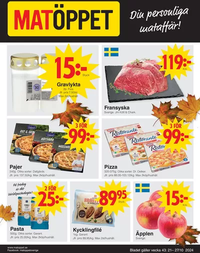 Matöppet-katalog i Örebro | Matöppet Veckans DR-blad | 2024-10-21 - 2024-10-27