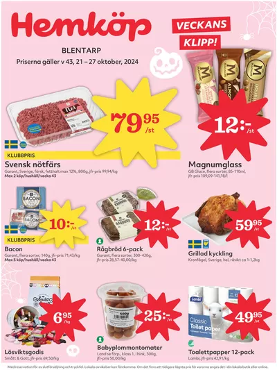 Hemköp-katalog i Blentarp | Våra bästa deals för dig | 2024-10-21 - 2024-10-27