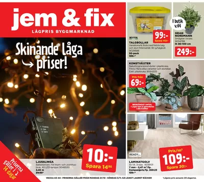 Jem&Fix-katalog i Malmö | Jem&Fix reklamblad | 2024-10-20 - 2024-11-03