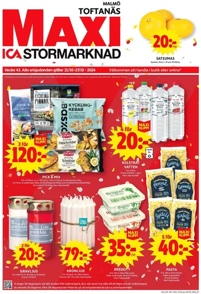 ICA Maxi-katalog i Malmö | Stort urval av erbjudanden | 2024-10-21 - 2024-11-04