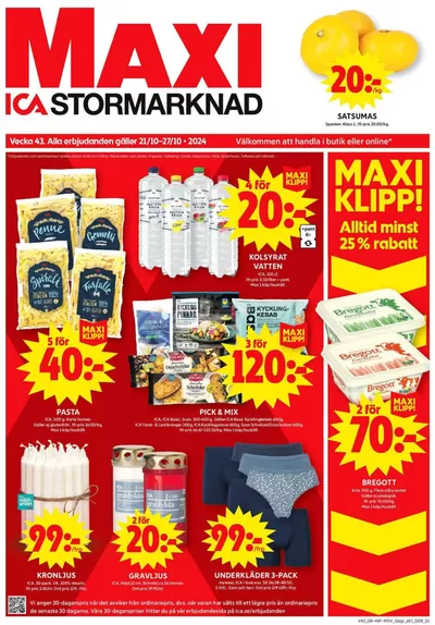 ICA Maxi-katalog i Göteborg | Våra bästa erbjudanden för dig | 2024-10-21 - 2024-10-27