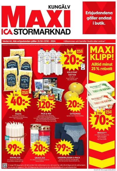 ICA Maxi-katalog i Kungälv | Våra bästa fynd | 2024-10-21 - 2024-10-27