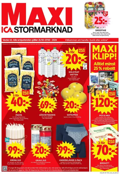 ICA Maxi-katalog i Göteborg | Fantastiska rabatter på utvalda produkter | 2024-10-21 - 2024-10-27