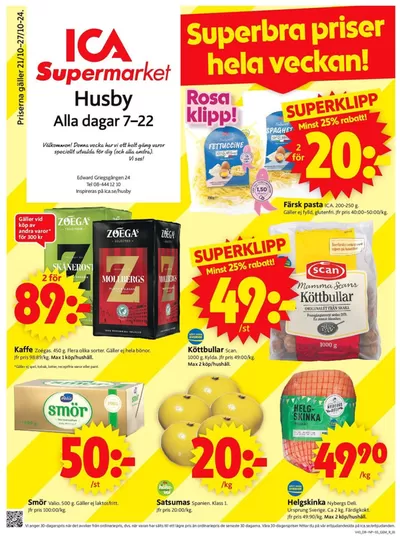 ICA Supermarket-katalog i Kista | Rabatter och kampanjer | 2024-10-21 - 2024-10-27