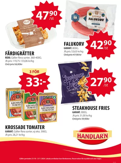 Handlar'n-katalog i Stockholm | Handlar'n Erbjudanden | 2024-10-21 - 2024-11-04