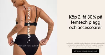 Erbjudanden av Kläder, Skor och Accessoarer i Ödåkra | Köp 2, få 30% pa femtech plagg och accessoarer  de Lindex | 2024-10-21 - 2024-10-27