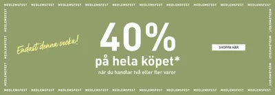 Hemtex-katalog i Umeå |  40% pa hela kopet  | 2024-10-23 - 2024-11-12