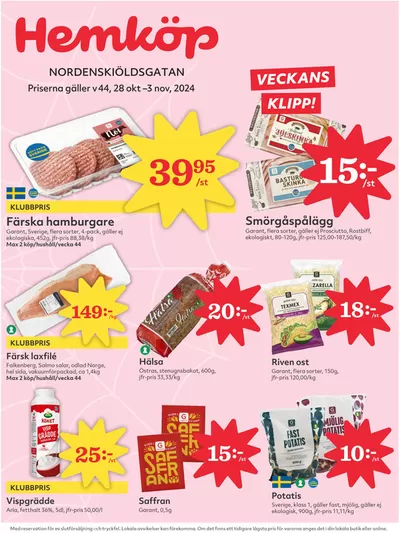 Hemköp-katalog i Göteborg | Attraktiva specialerbjudanden för alla | 2024-10-28 - 2024-11-03