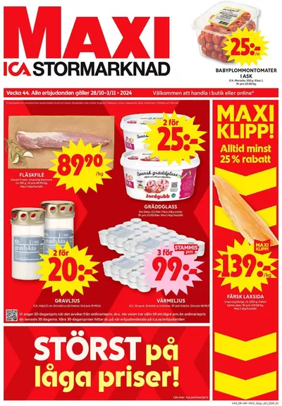 ICA Maxi-katalog i Dalum | Fantastiskt erbjudande för fyndjägare | 2024-10-28 - 2024-11-03