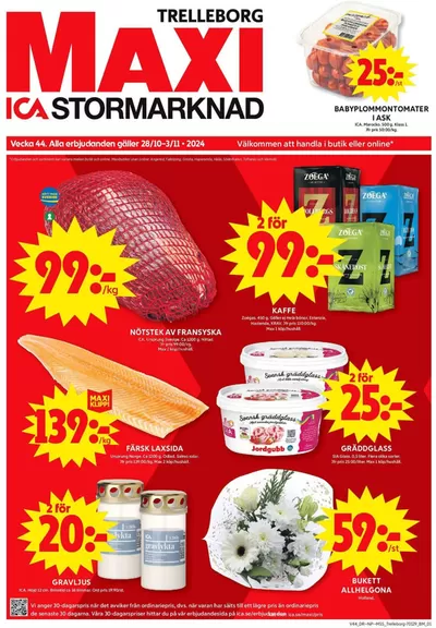 ICA Maxi-katalog i Trelleborg | Exklusiva deals för våra kunder | 2024-10-28 - 2024-11-03