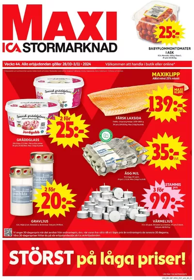 ICA Maxi-katalog i Uppsala | Spara nu med våra deals | 2024-10-28 - 2024-11-03