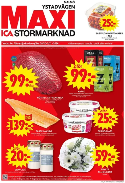 ICA Maxi-katalog i Malmö | Erbjudanden för fyndjägare | 2024-10-28 - 2024-11-03