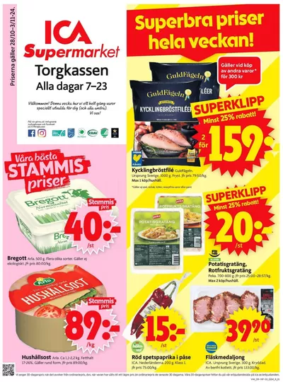 ICA Supermarket-katalog i Uppsala | Nya erbjudanden att upptäcka | 2024-10-28 - 2024-11-03