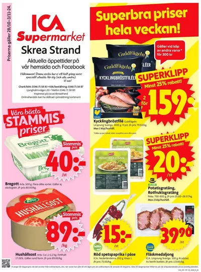 ICA Supermarket-katalog i Eftra | Top-erbjudanden för alla fyndjägare | 2024-10-28 - 2024-11-03