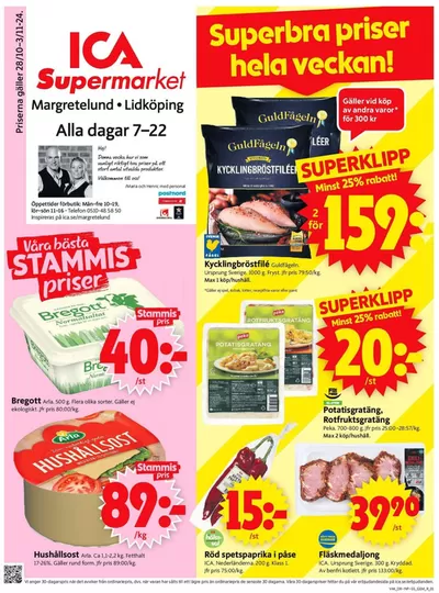 ICA Supermarket-katalog i Lidköping | Exklusiva fynd | 2024-10-28 - 2024-11-03