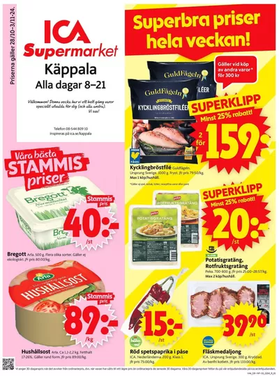 ICA Supermarket-katalog i Lidingö | Aktuella specialerbjudanden | 2024-10-28 - 2024-11-03