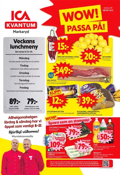 ICA Kvantum-katalog i Vittsjö | Exklusiva deals för våra kunder | 2024-10-28 - 2024-11-03