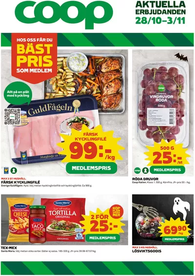 Coop-katalog i Stockholm | Top-erbjudanden för sparrävar | 2024-10-28 - 2024-11-03