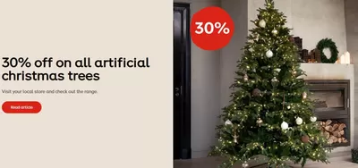 Plantagen-katalog i Uppsala | 30% off on all artificial christmas trees  | 2024-10-28 - 2024-11-06