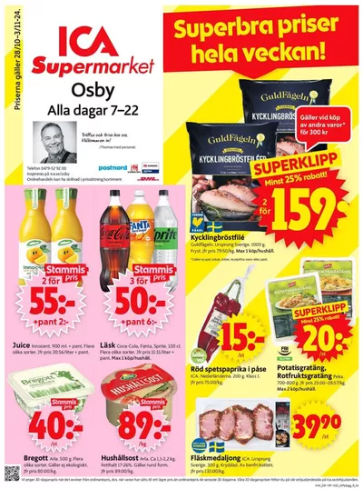 ICA Supermarket-katalog i Vittsjö | Attraktiva specialerbjudanden för alla | 2024-10-28 - 2024-11-03