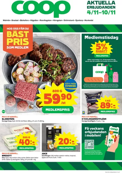 Coop-katalog i Högsäter | Stort urval av erbjudanden | 2024-11-04 - 2024-11-10