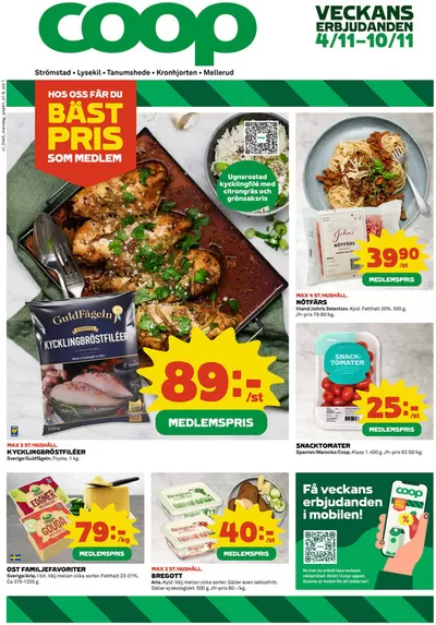 Coop-katalog i Högsäter | Top-erbjudanden för sparrävar | 2024-11-04 - 2024-11-10