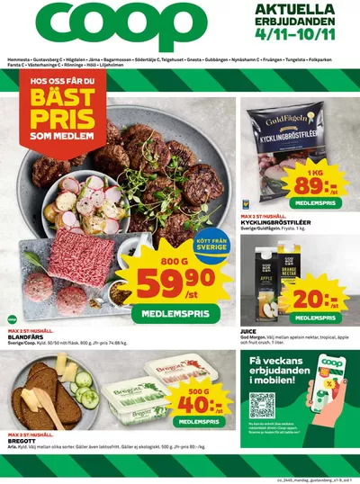 Coop-katalog i Gnesta | Attraktiva specialerbjudanden för alla | 2024-11-04 - 2024-11-10