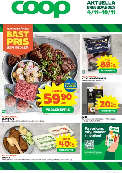 Coop-katalog i Tumlehed | Aktuella deals och erbjudanden | 2024-11-04 - 2024-11-10