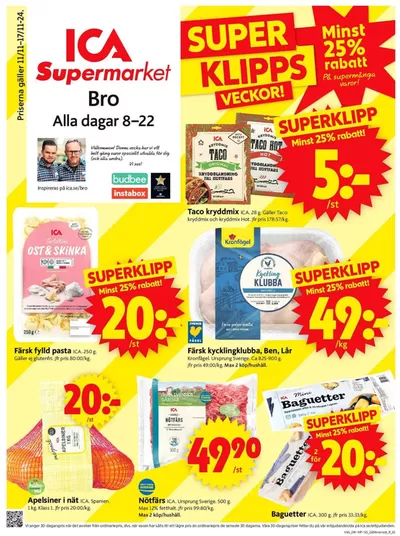 ICA Supermarket-katalog i Bro | Våra bästa erbjudanden för dig | 2024-11-09 - 2024-11-23