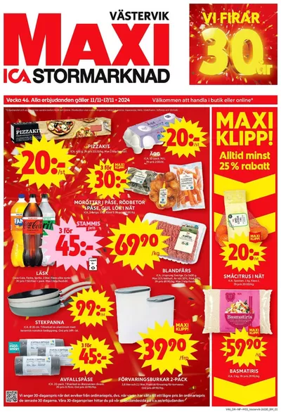 ICA Maxi-katalog i Västervik | Specialerbjudanden för dig | 2024-11-10 - 2024-11-24