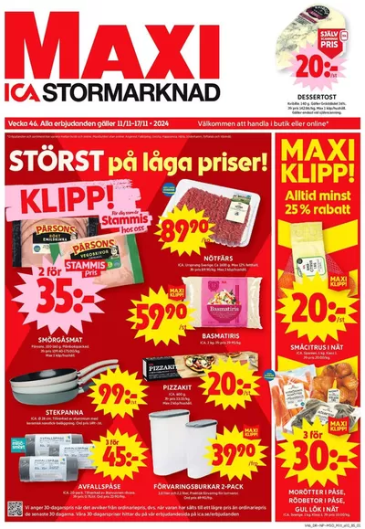 ICA Maxi-katalog i Västerås | Exklusiva deals och fynd | 2024-11-10 - 2024-11-24