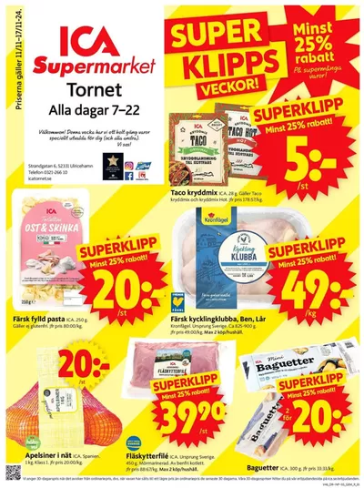 ICA Supermarket-katalog i Ulricehamn | Aktuella specialerbjudanden | 2024-11-10 - 2024-11-24