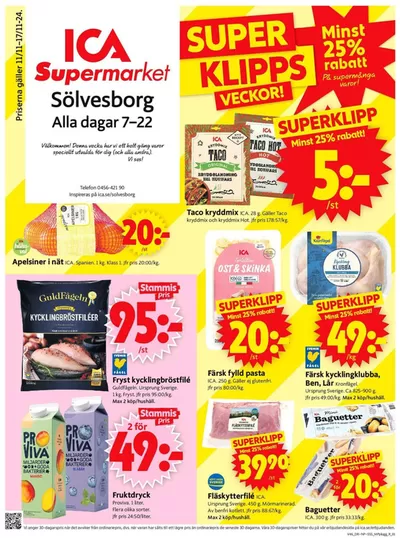 ICA Supermarket-katalog i Sölvesborg | Våra bästa deals för dig | 2024-11-10 - 2024-11-24