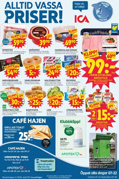 ICA Hajen Lågpris-katalog i Varberg | ICA Hajen Lågpris reklamblad | 2024-11-11 - 2024-11-25