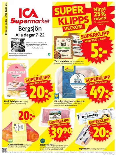 ICA Supermarket-katalog i Göteborg | Nya erbjudanden att upptäcka | 2024-11-11 - 2024-11-25