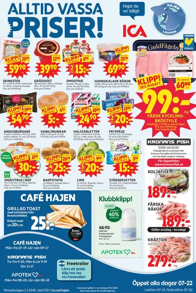 ICA Hajen Lågpris-katalog i Varberg | ICA Hajen Lågpris reklamblad | 2024-11-13 - 2024-11-27