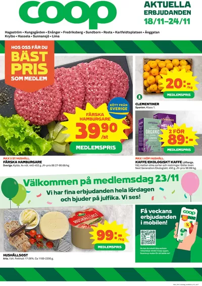 Coop-katalog i Västerås | Nya erbjudanden att upptäcka | 2024-11-18 - 2024-11-24