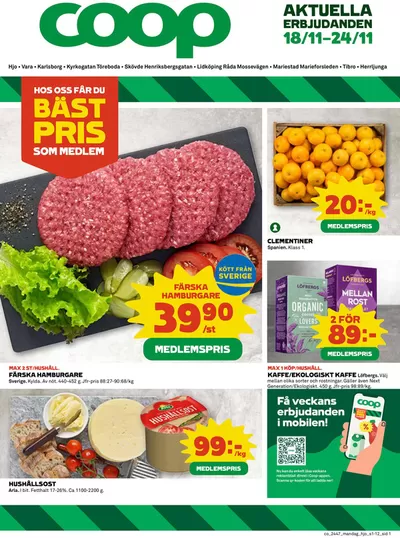 Coop-katalog i Mariestad | Erbjudanden för fyndjägare | 2024-11-18 - 2024-11-24