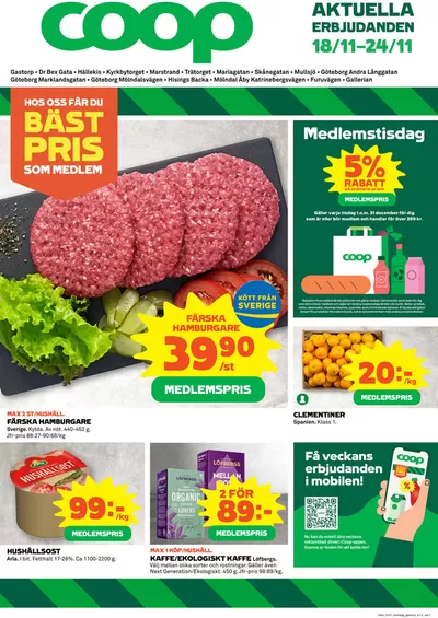 Coop-katalog i Göteborg | Fantastiska rabatter på utvalda produkter | 2024-11-18 - 2024-11-24