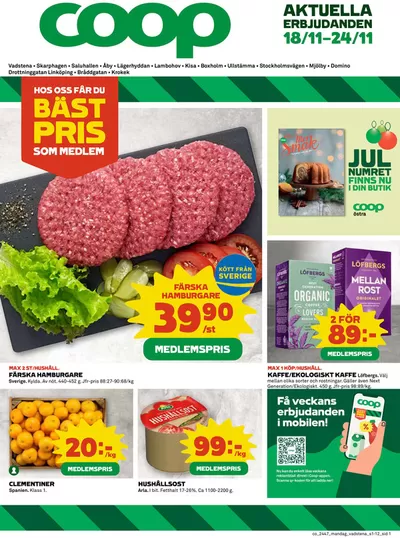 Coop-katalog i Norrköping | Fantastiskt erbjudande för alla kunder | 2024-11-18 - 2024-11-24