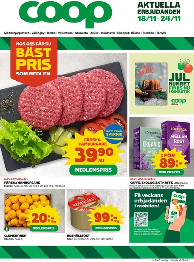 Coop-katalog i Stockholm | Top-erbjudanden för sparrävar | 2024-11-18 - 2024-11-24