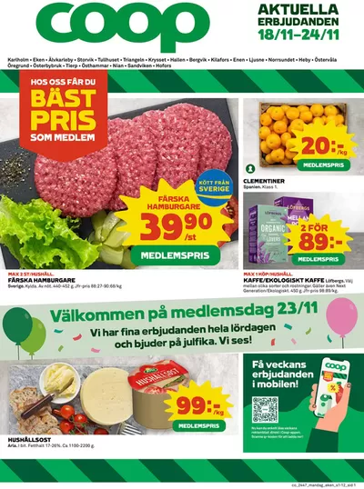 Coop-katalog i Gävle | Våra bästa deals för dig | 2024-11-18 - 2024-11-24