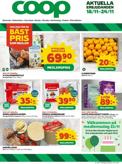 Coop-katalog i Umeå | Specialerbjudanden för dig | 2024-11-18 - 2024-11-24