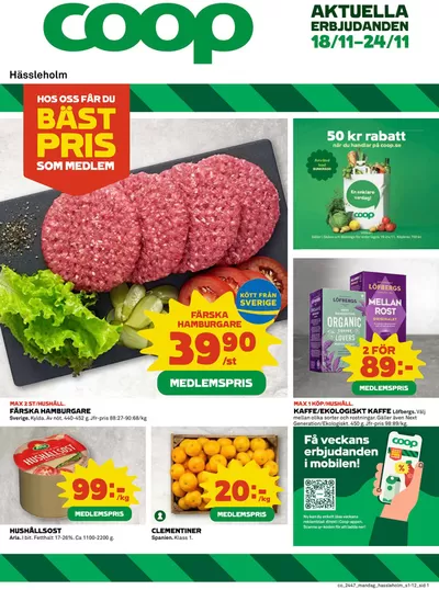 Coop-katalog i Hässleholm | Top-erbjudanden för sparrävar | 2024-11-18 - 2024-11-24