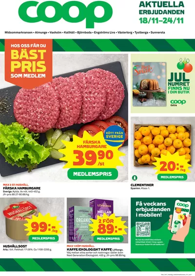 Coop-katalog i Stockholm | Erbjudanden för fyndjägare | 2024-11-18 - 2024-11-24