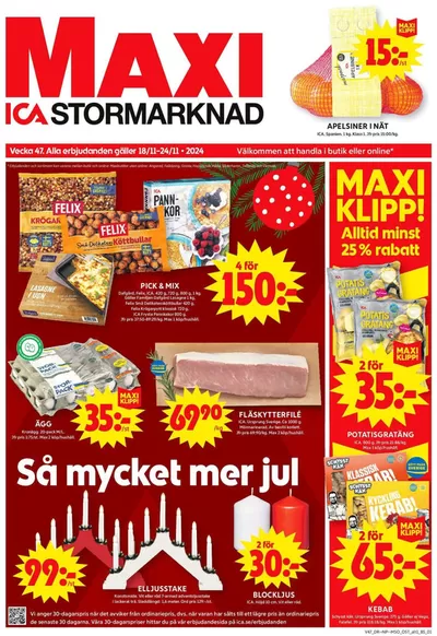 ICA Maxi-katalog i Stockholm | Top-deals och rabatter | 2024-11-17 - 2024-12-01