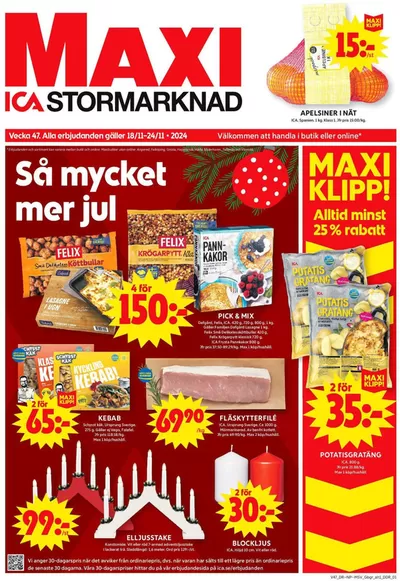 ICA Maxi-katalog i Andalen | Top-erbjudanden för alla fyndjägare | 2024-11-17 - 2024-12-01