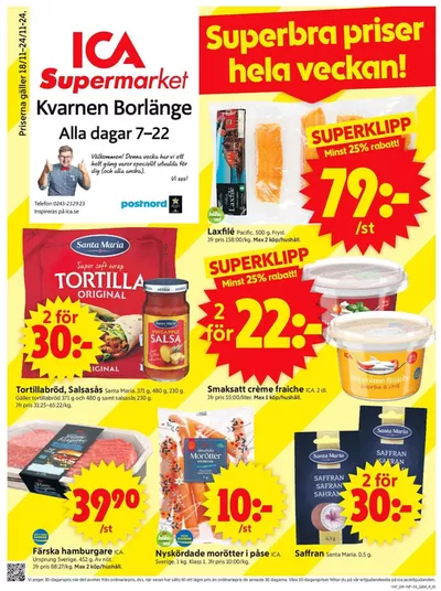 ICA Supermarket-katalog i Falun | Exklusiva fynd | 2024-11-17 - 2024-12-01