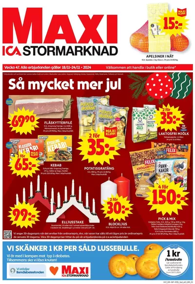 ICA Kvantum-katalog i Malmö | Top-erbjudanden för alla fyndjägare | 2024-11-17 - 2024-12-01